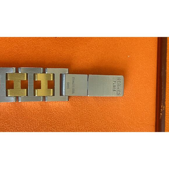 Authentic Hermès Clipper CL4.220 24mm Women’s Two-Tone - Picture 6 of 11